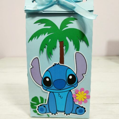 caja dulce para evento tematizada con Stitch